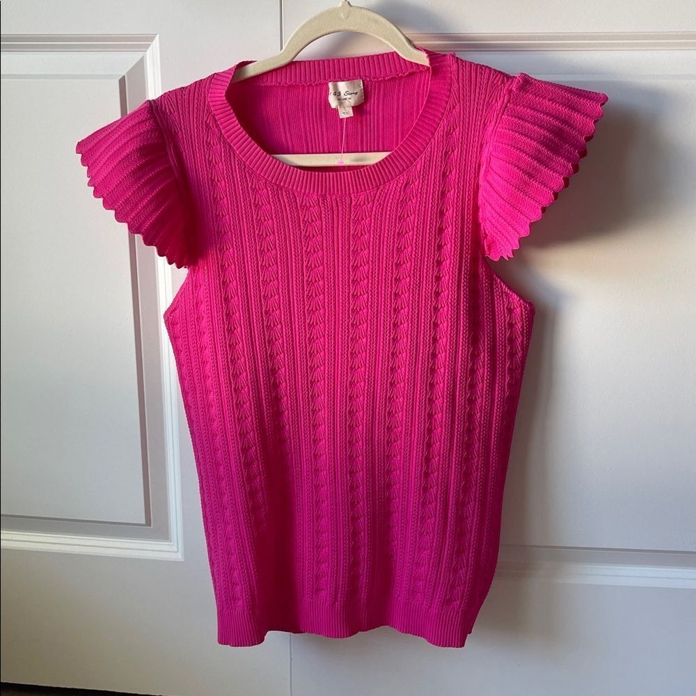 1.4.3. Story by Line Up Fuchsia Knit Top